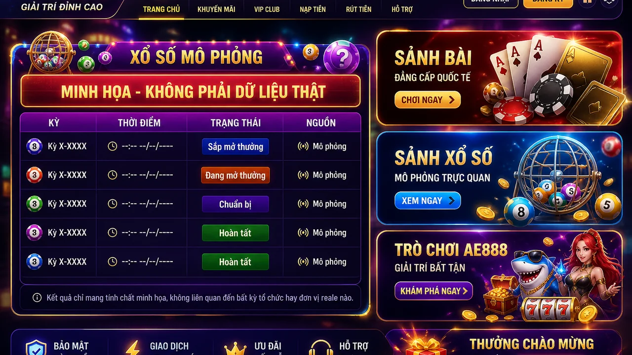 Đọc bảng quay số dễ hơn: hướng dẫn theo dõi kết quả xổ số AE888