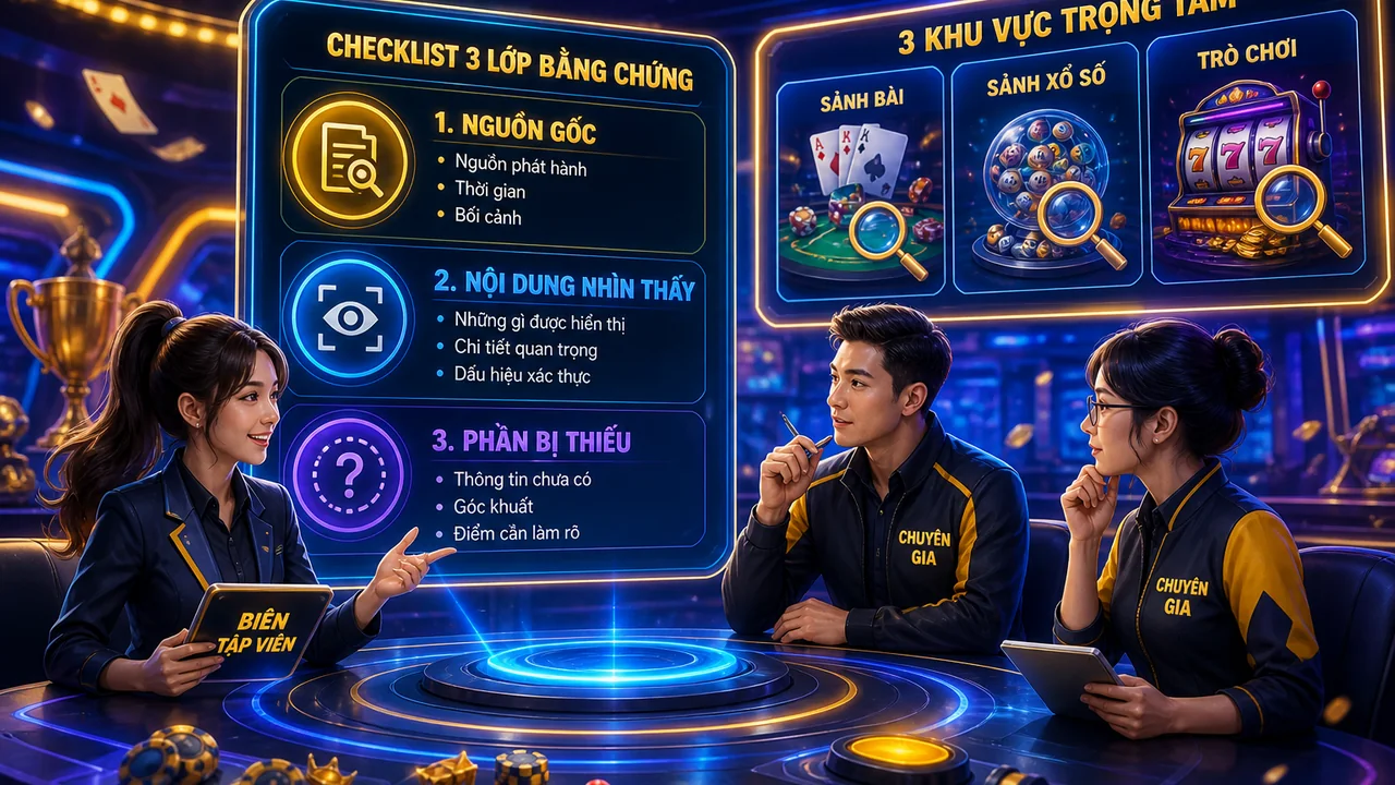 Checklist kiểm tra tin AE888 được chia sẻ lại cho người chơi đang cần đối chiếu